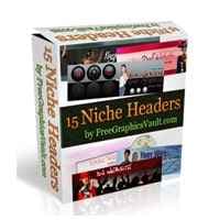 Pacote de 15 Niche Headers