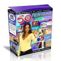 Conjunto de modelos de cabeçalho de 50 Biz Professional 3