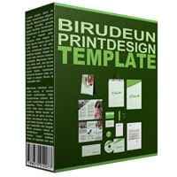 Modelo de design de impressão Birudeun