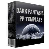 Modelo de Power Point Fantasia Negra