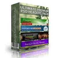 Pacote de cabeçalhos PSD Premium Ultimate