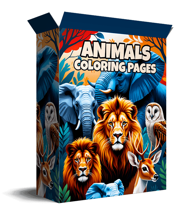 Mais de 200 páginas de colorir animais para crianças