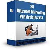 25 Artigos de PLR de Marketing na Internet V13