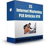 25 Artigos de PLR de Marketing na Internet