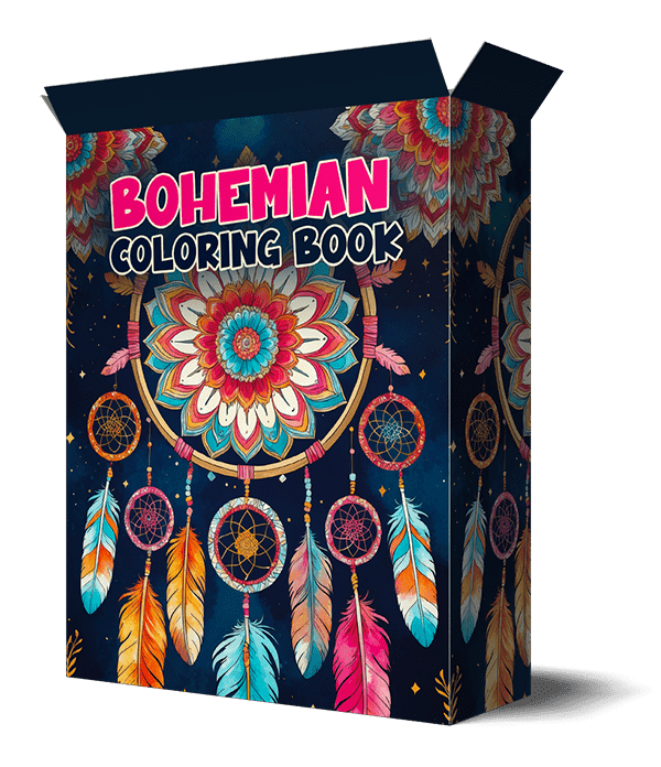 Bohemian Coloring Livro