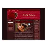 Tema de chocolate Valentine HTML e WordPress
