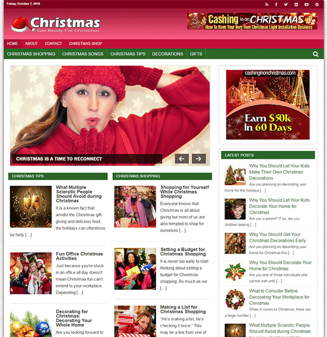 Blog PLR de Dicas de Natal
