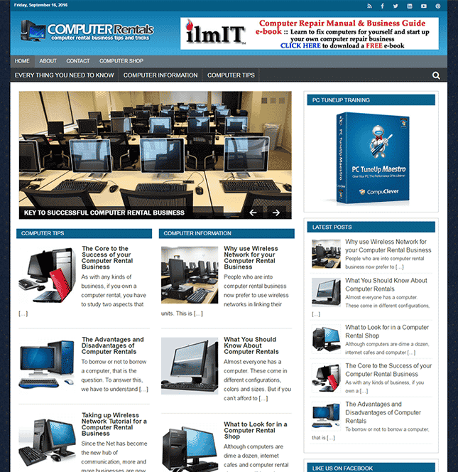 Computer Rentals PLR Blog