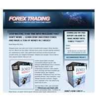 Modelo de Landing Page Forex