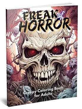 Freak Of Horror – Livro de colorir assustador para adultos