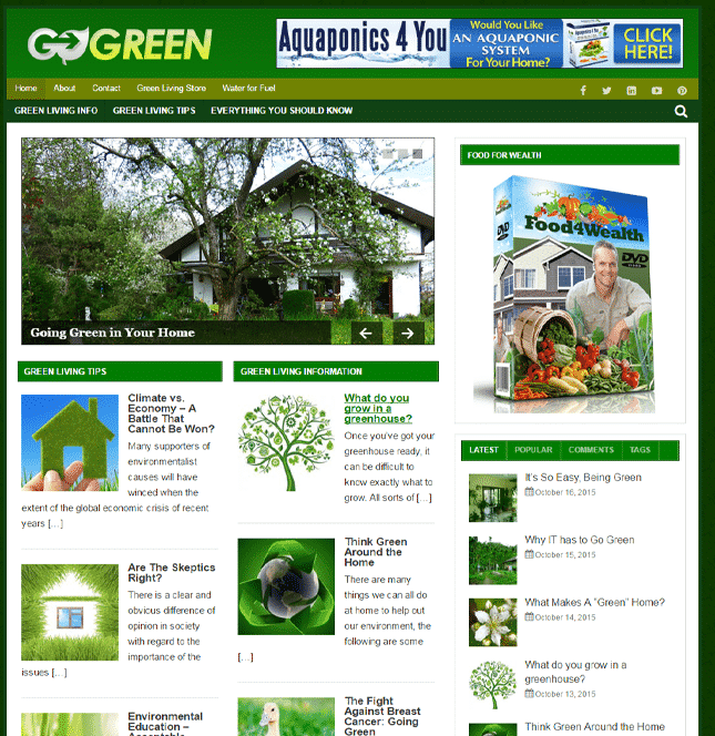Blog PLR de Vida Verde