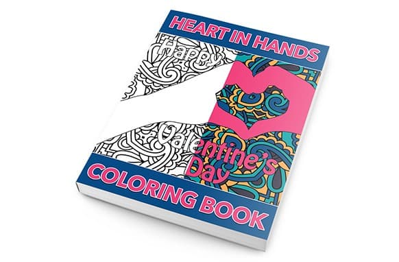 Coração nas mãos Coloring Pack