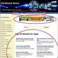 Loja instantânea Clickbank
