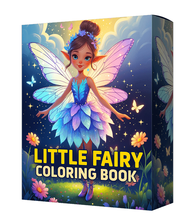 Livro de colorir de fadas para crianças