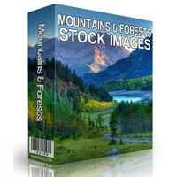 montanhas e florestas banco de imagens