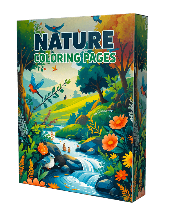 Páginas para colorir a natureza para crianças