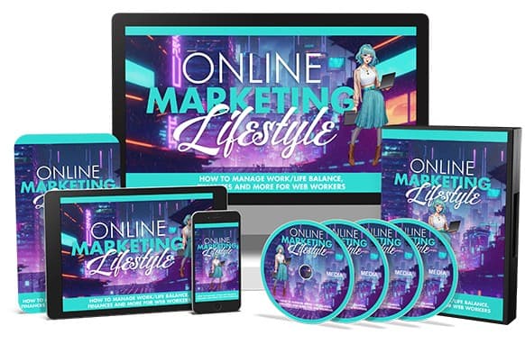 Pacote de atualização de estilo de vida de marketing on-line