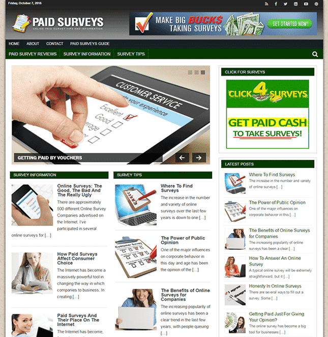 Blog PLR de Inquéritos Online Remunerados