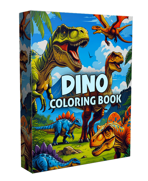Livro de colorir de dinossauro imprimível