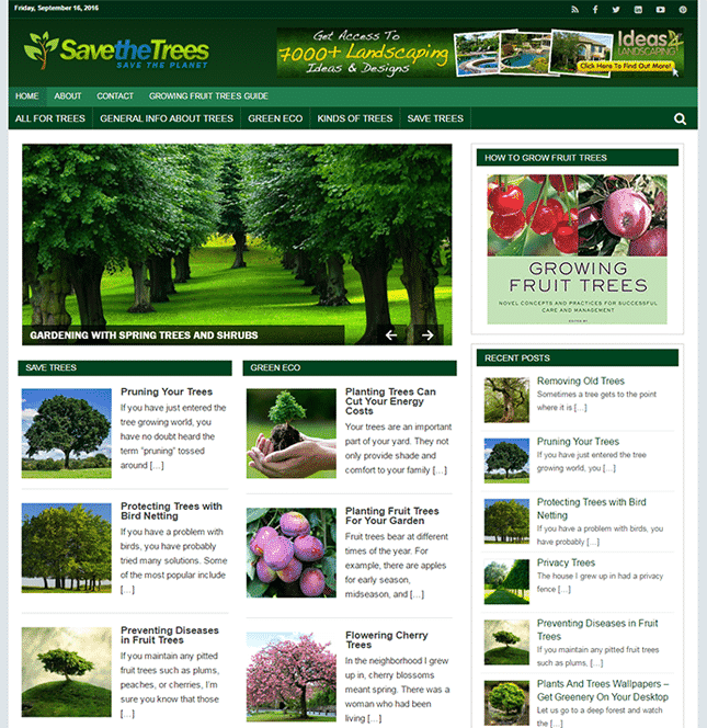 Blog PLR Save the Trees