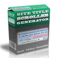 Título do site Scroller Generator