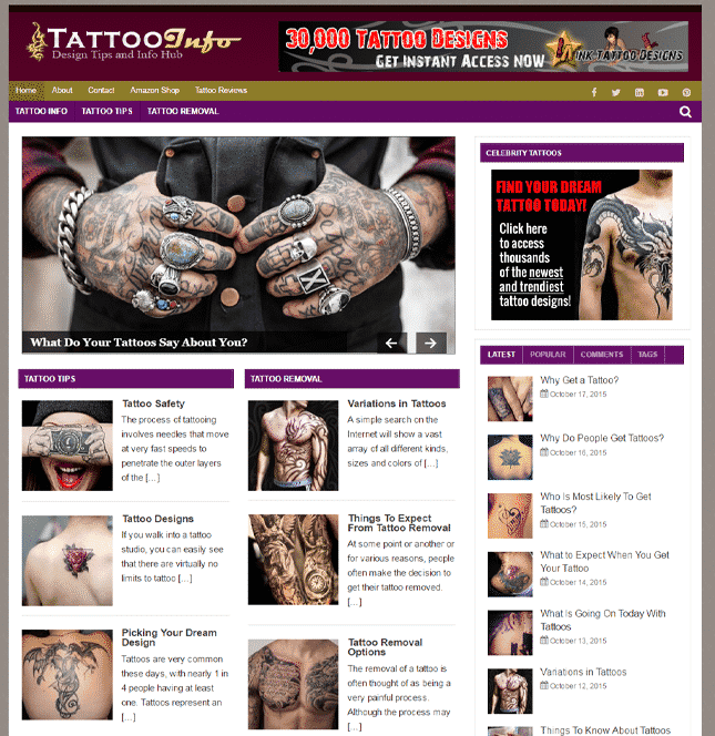 Blog de Designs de Tatuagem PLR