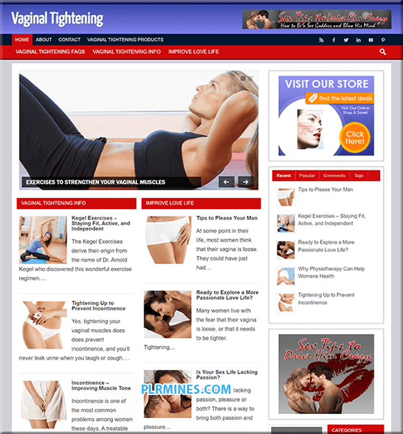 Aperto Vaginal WordPress Blog