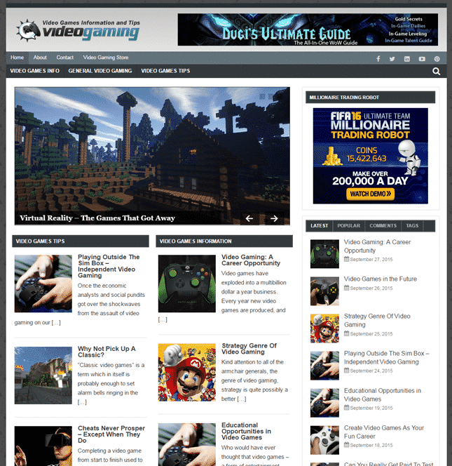 Vídeo Jogos PLR Blog