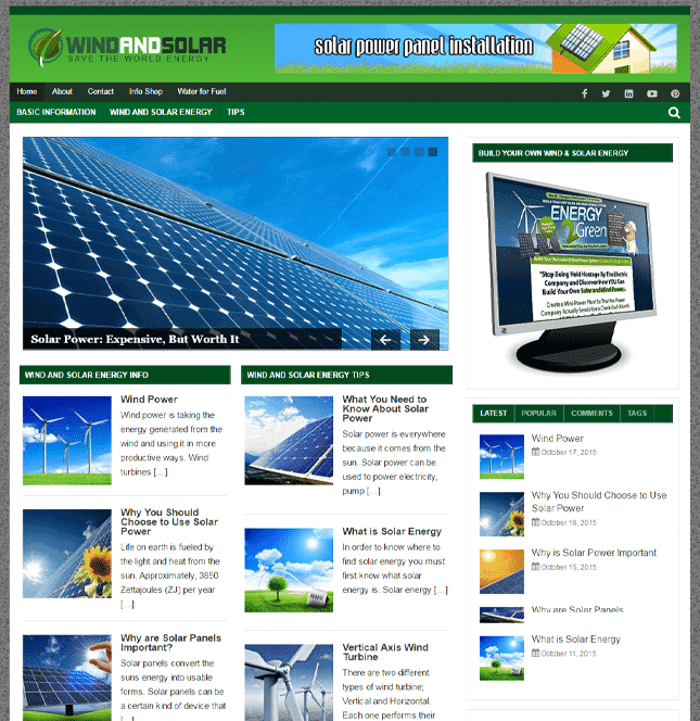 Blog PLR de Energia Eólica e Solar