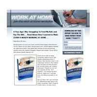 Trabalhar em casa Landing Page Template