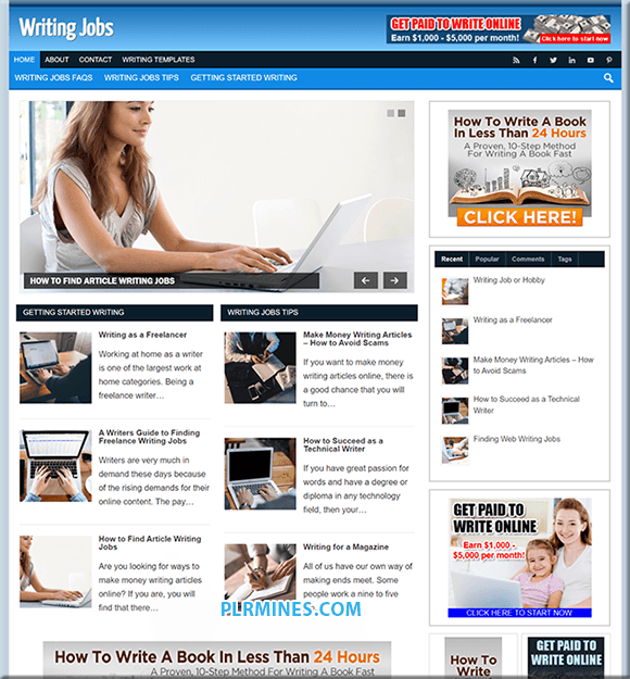 Trabalhos de Niche WP Website