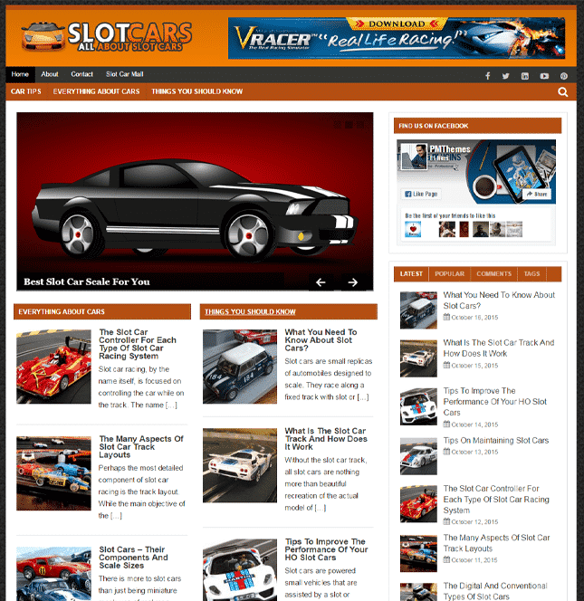 Slot Cars PLR Blog